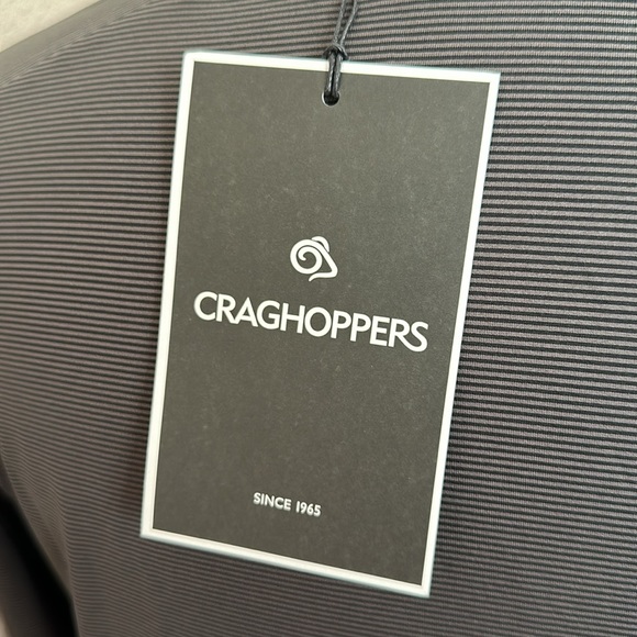 Craghoppers NEVIO Long Sleeve Top - Black Pepper Stripe - Picture 13 of 15